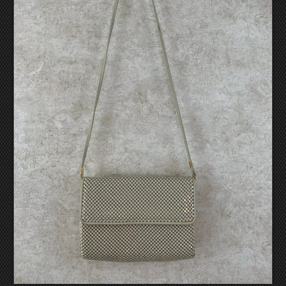 Whiting & Davis International Cream Color Purse